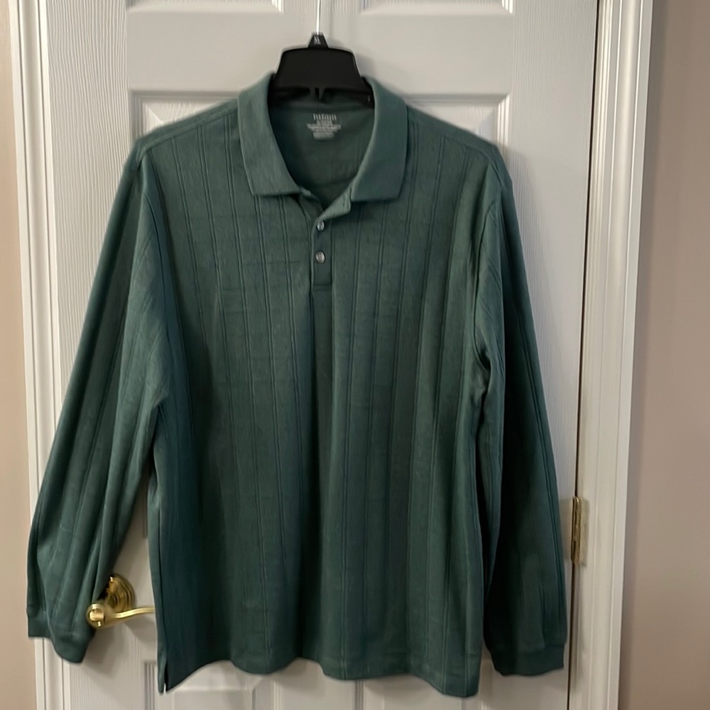 Long sleeve polo shirt